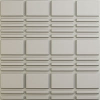Ekena Millwork 5 8 W 5 8 H složeni Endurawall Dekorativni 3D zidna ploča, Ultracover Saten Blossom White