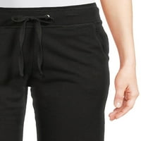 Ženske hlače od frotirne tkanine s džepovima, 30-inčne duljine unutarnjeg šava, veličine MTN-MTN