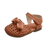 Ravne sandale, dječje sandale za djevojčice, ljetne neklizajuće sandale s otvorenim prstima, kaki sandale 6,5