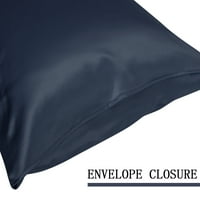 Jedinstvene ponude glatkih jastuka od svilenog jastuka, kraljica, mornarsko plava