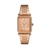 Ženski lirski sat od nehrđajućeg čelika od nehrđajućeg čelika s tri ruke u ružičastom zlatu, 94720