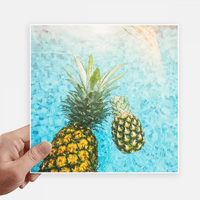 Ananas crveno voće slika plava voda naljepnica oznake zidna slika naljepnica za prijenosno računalo samoljepljiva