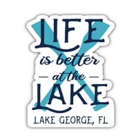 Magnet za hladnjak za suvenire Lake George Florida, dizajn lopatice, 4 pakiranja