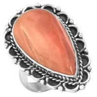 Prsten od sterling srebra s ružičastim opalom Ženski nakit