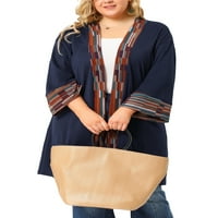 Jedinstvene ponude juniora, plus size Open Front Kimono boho midi kardigan