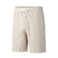 Kratke hlače muške ljetne Ležerne kratke hlače s kravatama i volanima hlače jednobojne kratke hlače s džepovima