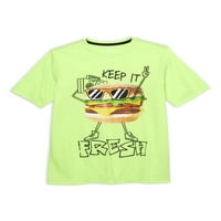Wonder Nation Boys 4- & Husky Neka bude svježe hamburger majice s kratkim rukavima