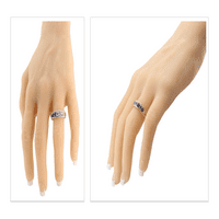 Majčin prsten 1-različito kamenje za rođenje, odrasla žena-ružičasto zlato-veličina 7,5-kamen 4