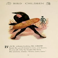 Plakat ptičja djeca, Gospodine vrane, ispis Mt Rossa