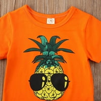 Dječji dječački set od ananasa, ležerna košulja od ananasa, modne kratke hlače, Odjeća Za plažu