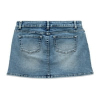 Wonder Nation Girls Denim Jean suknja, veličine 4- & Plus