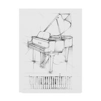 Zaštitni znak likovne umjetnosti 'Skica klavira' platno umjetnost Ethana Harpera
