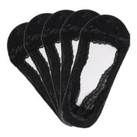 Parovi za Žene - Ležerne čarape s dubokim izrezom i ženske mekane ljetne nevidljive čarape u crnoj boji