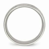 Polirani dijamantni prsten od nehrđajućeg čelika