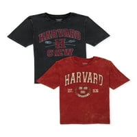 Grafička majica sa Sveučilišta Harvard, 2-pack, veličine 4-18