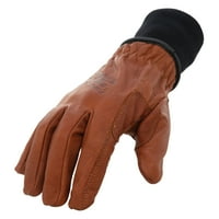 Zimske radne rukavice za vozača od bivolje kože obložene runom otporne na rezanje, 93-08