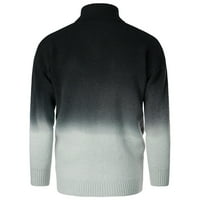 Muški pulover u donjem rublju, ležerni pulover pleten kabelom, džemperi u crnoj boji u donjem dijelu