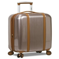 3-dijelni set za prtljagu s kombiniranom bravom od 3 komada s krutim spinnerom-ružičasto zlato