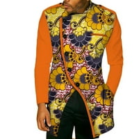 Muška jakna s dugim rukavima s printom u afričkom stilu U Stilu 949