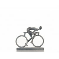 Minimalistički Kip biciklista s cementnim završetkom
