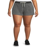 Avia Women's Plus Size obrnuto runo kratke hlače