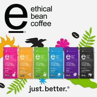 Etički grah superdark francuska pečena fairtrade organska mljevena kava, oz torba