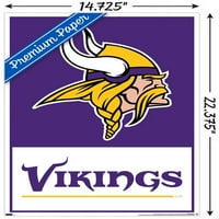 Minnesota Vikings - Poster zida logotipa, 14.725 22.375