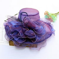 Šeširi za zaštitu od sunca _ ženski šešir čarobnica za čajnu zabavu vjenčani šešir pribor ljubičasta