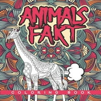 Životinje Knjiga za bojanje prdne: Zabavne stranice za bojanje za djecu i odrasle s smiješnim dizajnom životinja