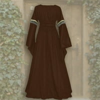 Haljine za žene, ženska Vintage haljina u gotičkom stilu do poda