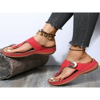 Ženske sandale s kopčom na nožnim prstima, ravne japanke na plaži, ljetne cipele za odmor na plaži