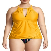 Ženski Tankini kupaći kostim s ključanicom Plus Size