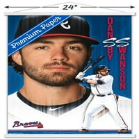 Zidni plakat Atlanta Braves-Dansbie Svenson u drvenom magnetskom okviru, 22.37534