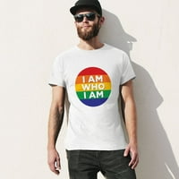 Muška lezbijska, homoseksualna, biseksualna i transrodna majica s duginom zastavom, Vintage sportska majica kratkih rukava U bijeloj