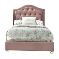 Bračni krevet od ružičaste tkanine