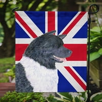 54963 Akita s engleskim Union Jackom britanska zastava veličina zastave za vrt, veličina vrta, višebojna