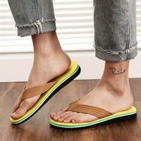 Muške sandale za muškarce, ljetne prozračne cipele za plažu, sandale, kućne papuče, ravne japanke, žuta 9