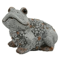 vrt. Ova žaba izrađena je od kamena s umetcima u obliku šljunka. Savršen je dodatak svakom vrtu. Siguran i iznutra i izvana. Napravljen