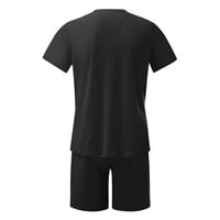 Ljetne košulje za muškarce Rasprodaja muške jednobojne majice kratkih rukava s kratkim rukavima elastične kratke hlače u struku top