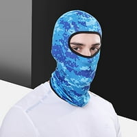 Plava Balaclava biciklistička maska za lice kamuflaža protiv pijeska i UV zraka super elastična pokrivala za glavu za jahanje biciklistički