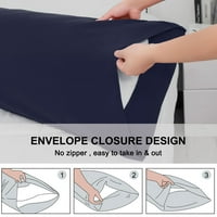 Jedinstvene ponude čvrste jastuke za pranje jastuka za pranje minimalizma, jastuk za tijelo, plava, 2 komada