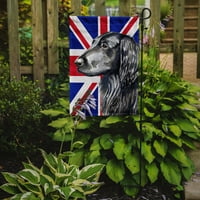 99473 inčni retriver s glatkom dlakom s engleskim Union Jackom britanska zastava veličina zastave za vrt, veličina vrta