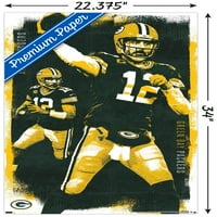 Green Bay Packers - Zidni plakat Aaron Rodgers, 22.375 34