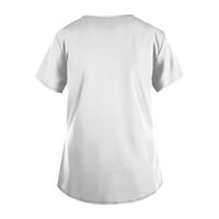 Ženske bluze Bluza casual kratkih rukava s grafičkim printom Ženske košulje veličine plus ljetni vrhovi s izrezom u obliku slova