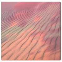 Wynwood Studio platno vjetar obojeno pijesak priroda i pejzažni pustinjski pejzaži zidna umjetnička platna Print ružičasta 12x12