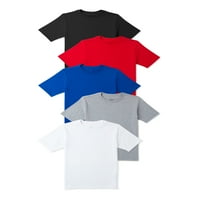 Wonder Nation Boys Kid Tvrdi majica s kratkim rukavima, 5-pack, veličine 4- & Husky
