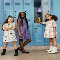 Wonder Nation Girls haljina za igranje kratkih rukava, 3-pack, veličine 4- & Plus