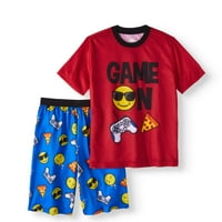 Dječačke majice i kratke hlače za spavanje dvodijelni set