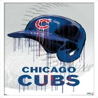 Chicago Cubs - plakat kaciga za kacigu, 14.725 22.375