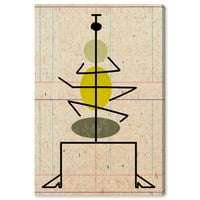 Wynwood Studio Abstract Wall Art Canvas ispisuje 'Macarena' Geometric - zelena, smeđa